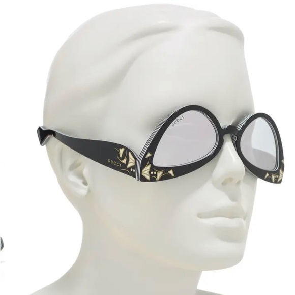 GUCCI Inverted Multilayer Acetate Cat-Eye Sunglasses NEW, with black GUCCI case! - Picture 15 of 15